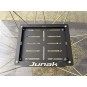 Motorcycle license plate mounting frame with custom engraving