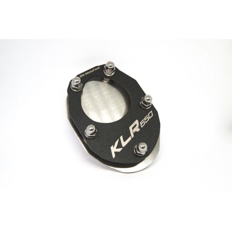 SM MotoFeet side stand extension for Kawasaki KLR 650 1990-2007