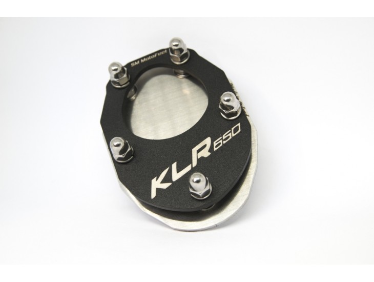 SM MotoFeet side stand extension for Kawasaki KLR 650 1990-2007