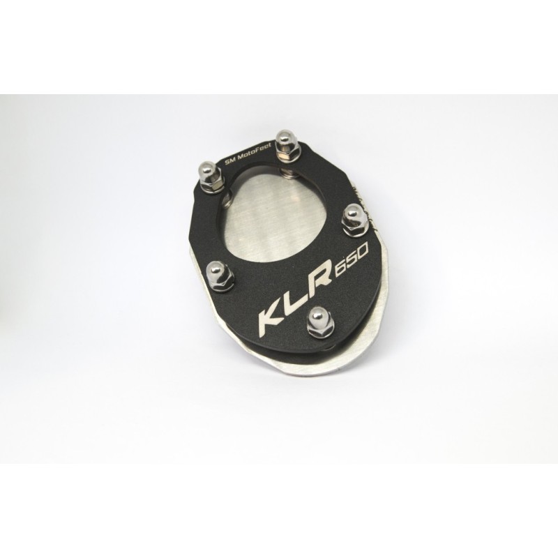 SM MotoFeet side stand extension for Kawasaki KLR 650 1990-2007