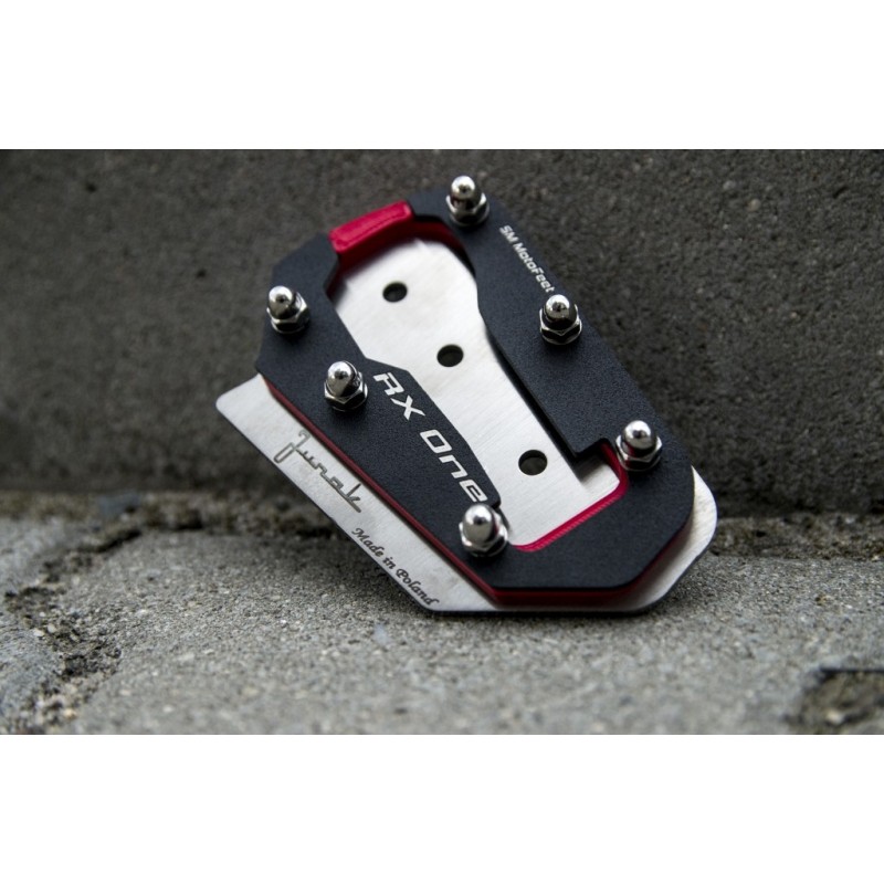 SM MotoFeet side stand extension for Junak RX One 125 2019-2023